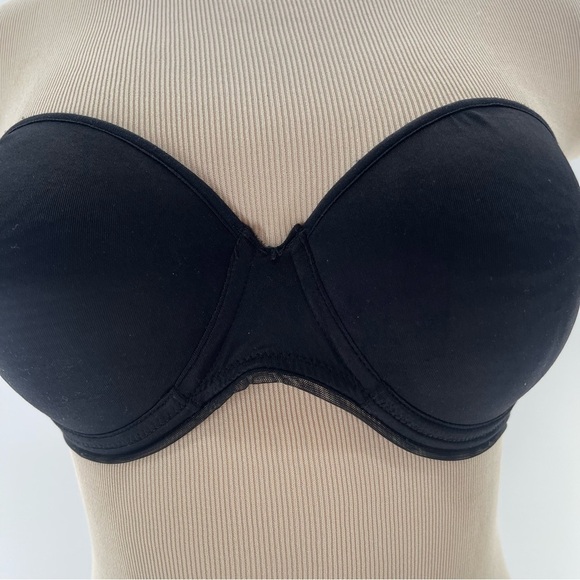 Chantelle Black Minimalist Romanric Strapless Push Up Bra Size 32C - Picture 2 of 9